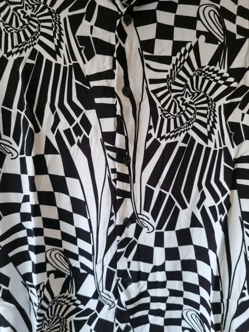 Camisa estampada en blanco y negro FCC by Corona - 3