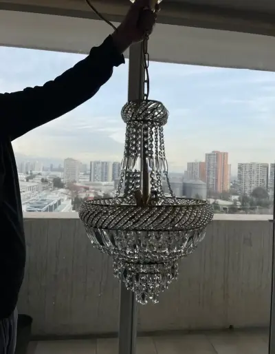 Lámpara de Cristal Colgante Elegante - miniatura 1
