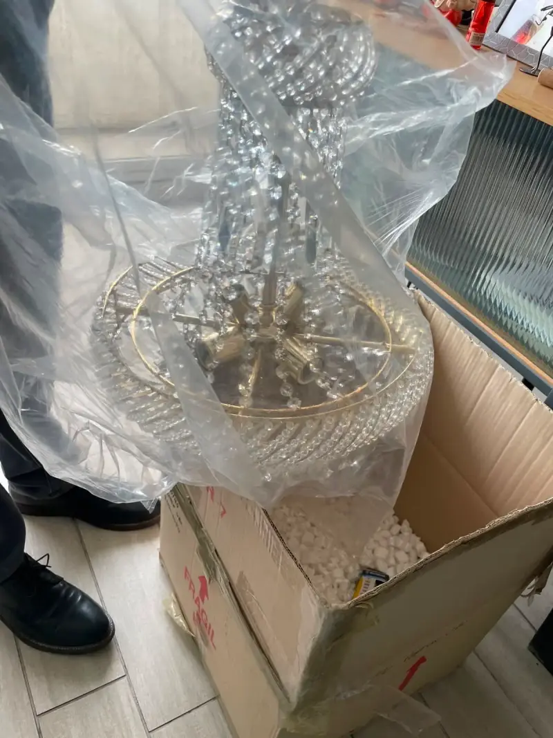 Lámpara de Cristal Colgante Elegante - 3