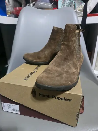 Botines de gamuza marrón Hush Puppies talla 37 - miniatura 1