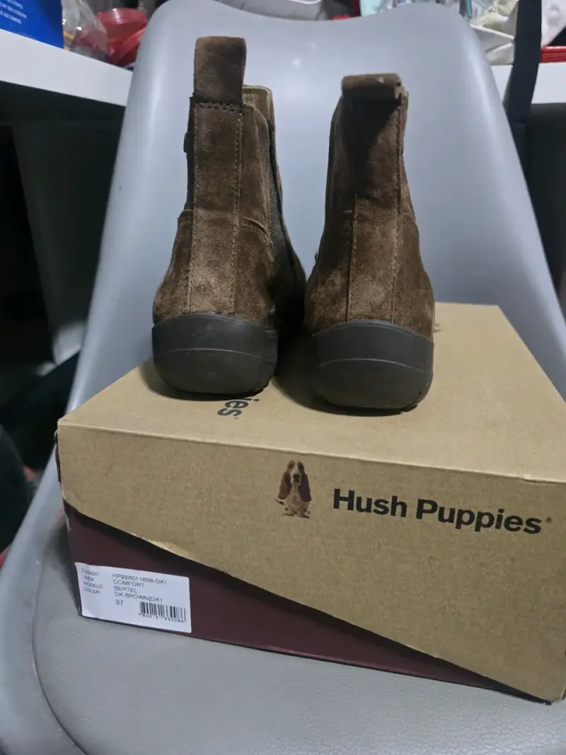 Botines de gamuza marrón Hush Puppies talla 37 - 2