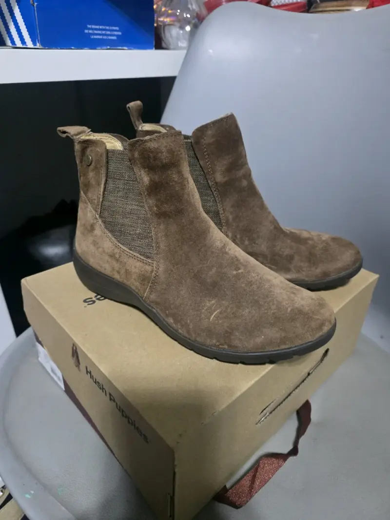 Botines de gamuza marrón Hush Puppies talla 37 - 3