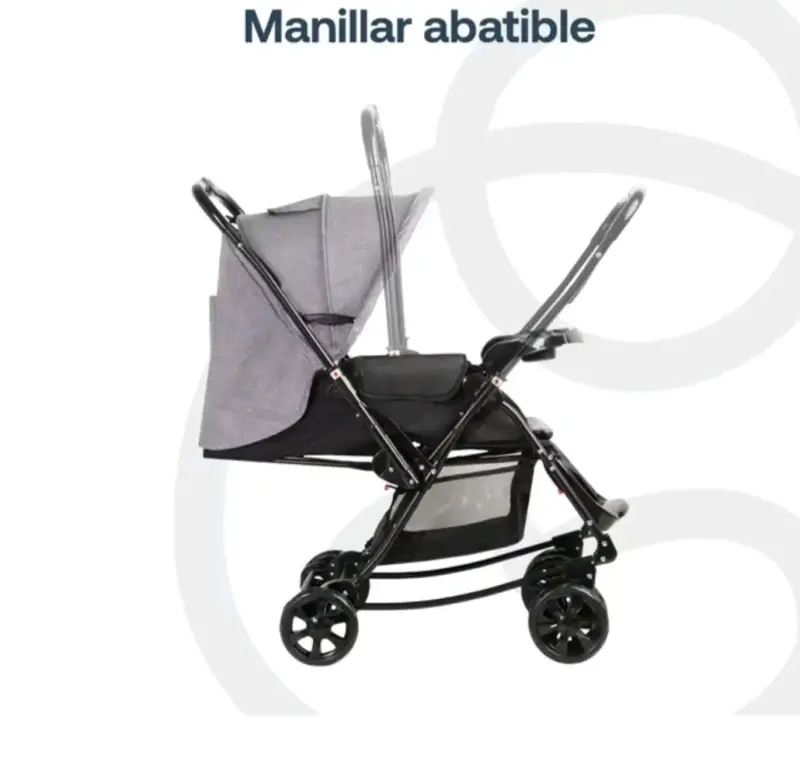 Coche de bebé con manillar abatible y ruedas 360° - 2