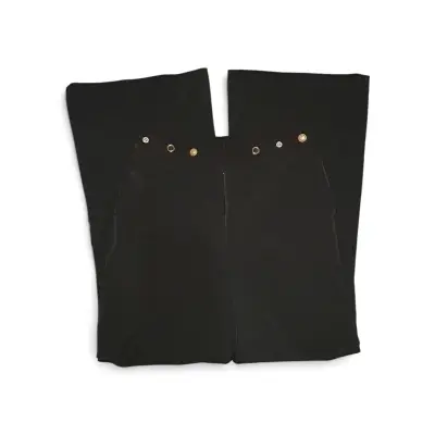 Pantalon negro con botones decorativos - miniatura 1