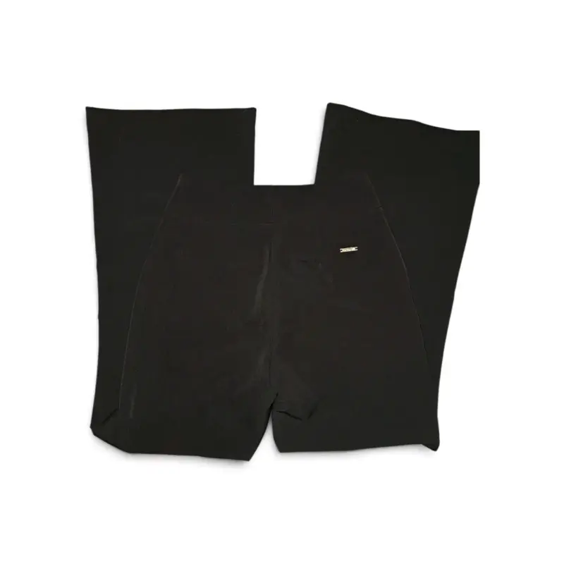 Pantalon negro con botones decorativos - 2