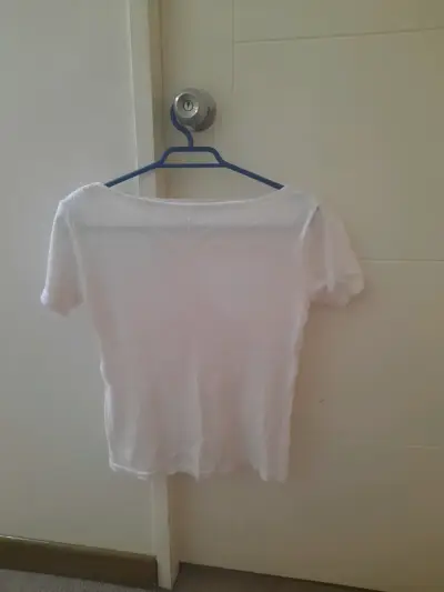 Polera Blanca Básica para Mujer - miniatura 2