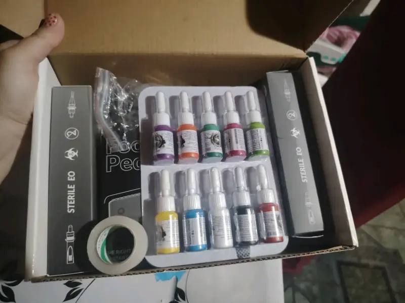 Kit de Tatuaje Completo con Tintas y Accesorios - 1