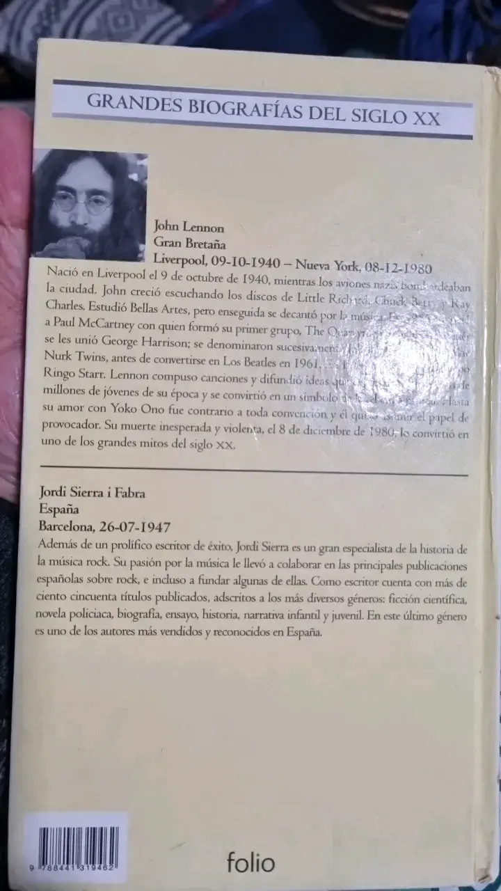 Libro biografía de John Lennon por Jordi Sierra i Fabra - 2