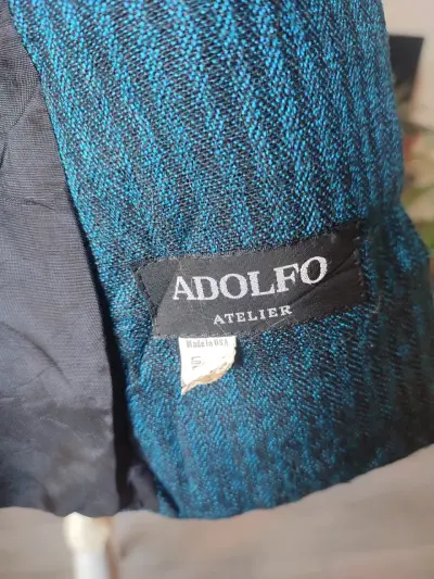 Blazer mujer Azul Adolfo Atelier - miniatura 3