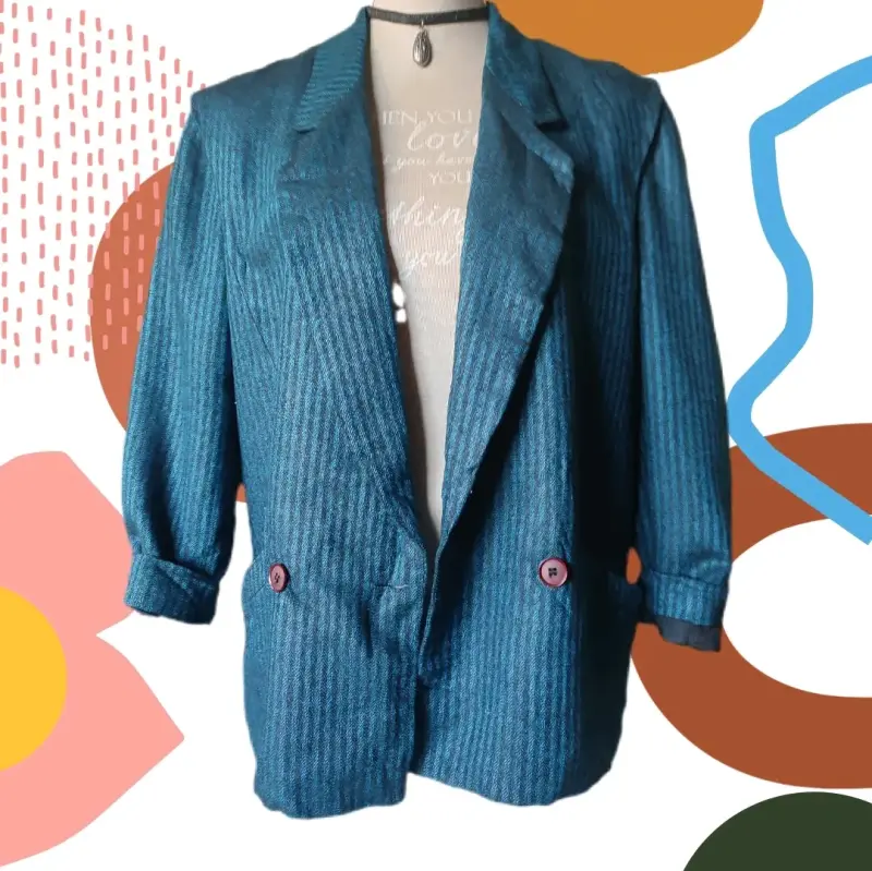 Blazer mujer Azul Adolfo Atelier - 6