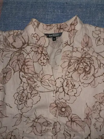 Vestido floral beige Lew Woman talla 36 - miniatura 3