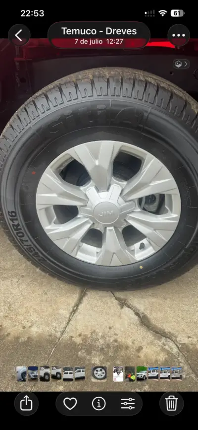 Juego de neumáticos Giti 245/70R16 en buen estado - miniatura 1