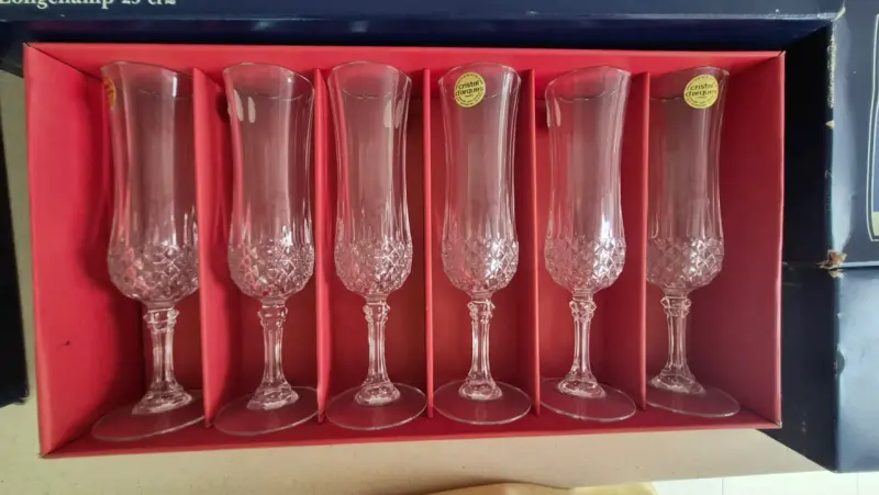 Copas Cristal D'arques 1984 - Set 5 Cajas (x6) - 3