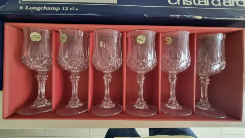 Copas Cristal D'arques 1984 - Set 5 Cajas (x6) - 5