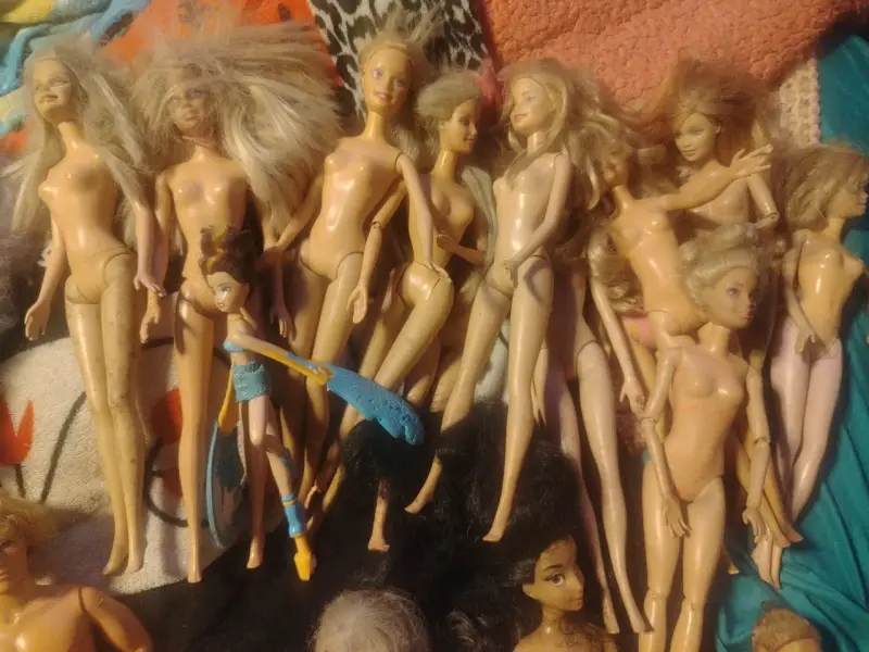 Lote de muñecas Barbie usadas para colección o restauración