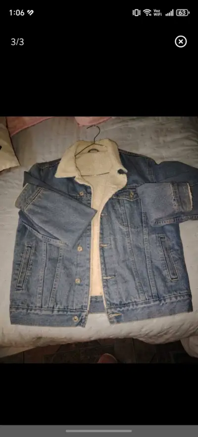 Chaqueta de mezclilla con forro de lana - miniatura 1