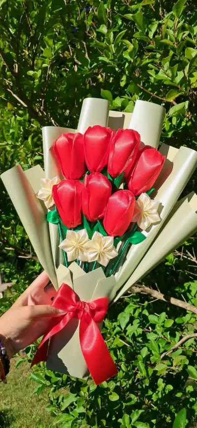 Tulipanes eternos rojos - miniatura 1
