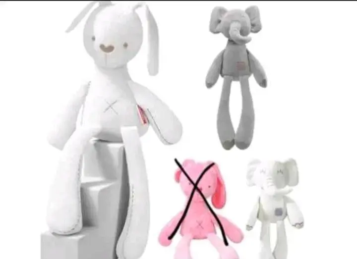 Muñeco de apego blanco para bebé - 3