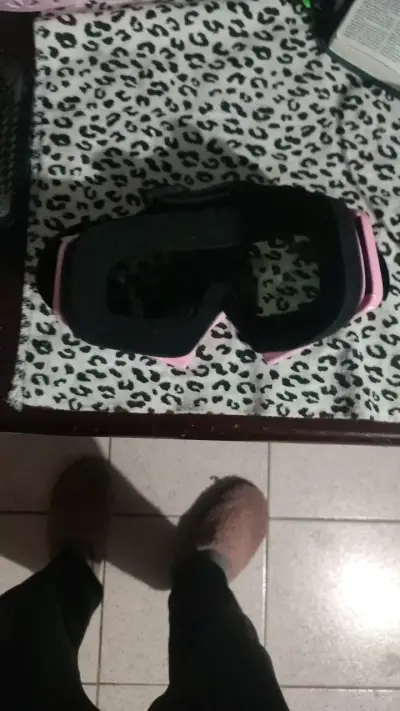 Gafas de esquí rosa con lente polarizada - miniatura 2