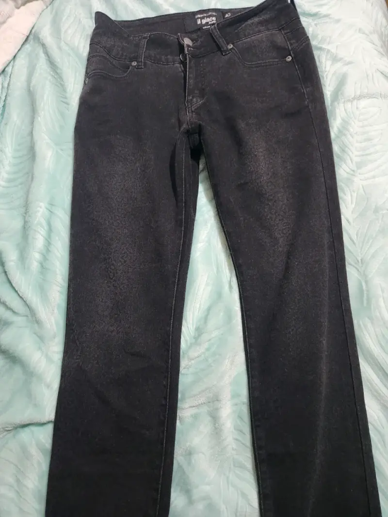 Jeans negros para mujer talla 40 - 3