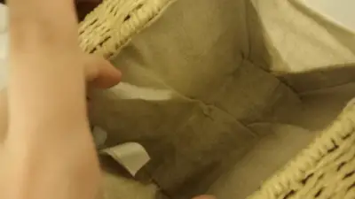 Cartera de mimbre con correa ajustable - miniatura 2