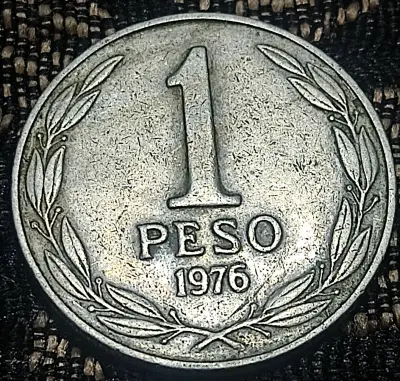 Moneda antigua chilena de 1 peso 1976 - miniatura 1