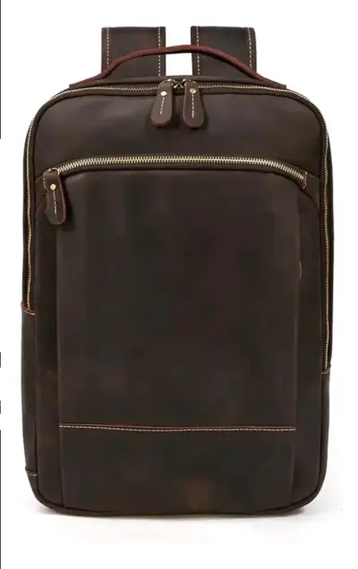 Mochila de Cuero Genuino Artesanal para Notebook – - miniatura 2