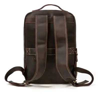 Mochila de Cuero Genuino Artesanal para Notebook – - miniatura 3