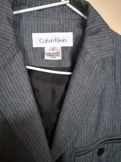Blazer gris Calvin Klein para mujer - miniatura 1