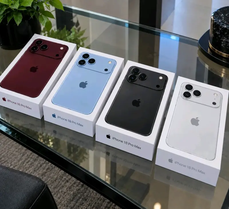 iPhone 18 Pro Max en varios colores