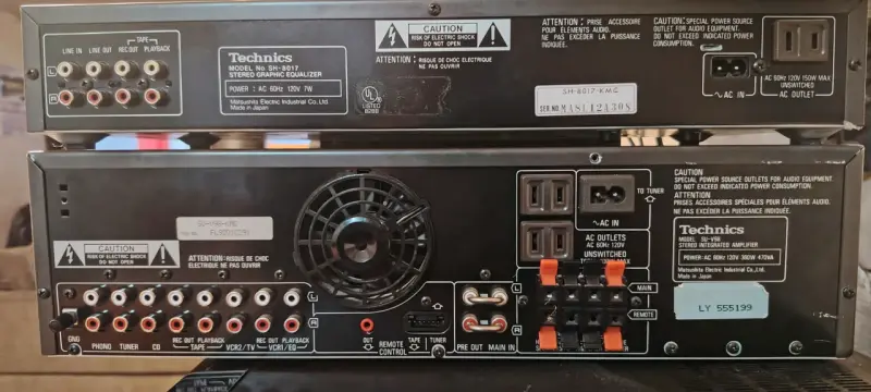Amplificador y ecualizador Technics - 2