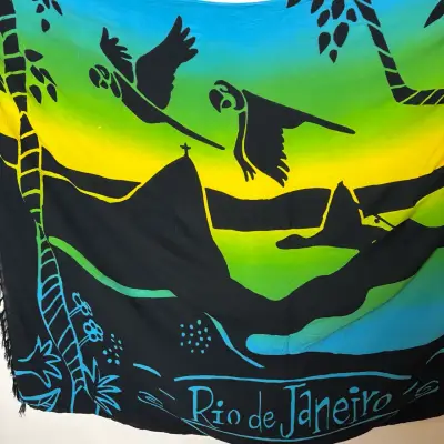 Pareo de Playa con Diseño de Río de Janeiro - miniatura 3