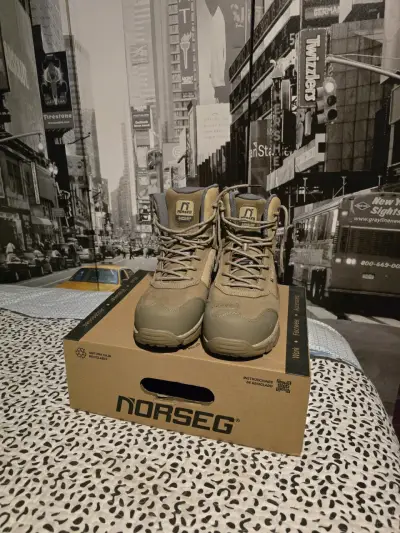 Botas de Trabajo Norseg Marrón con Cierre Lateral - miniatura 1
