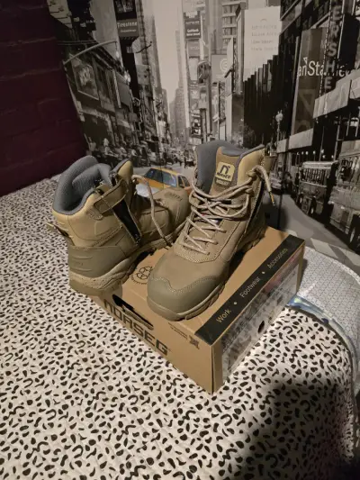 Botas de Trabajo Norseg Marrón con Cierre Lateral - miniatura 3