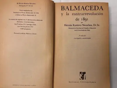 Libro Balmaceda y la Contrarrevolución de 1891 - miniatura 4