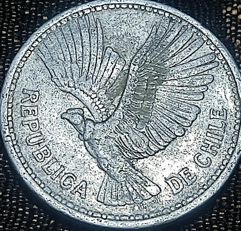Moneda chilena de 10 pesos 1956 Un Cóndor - 2