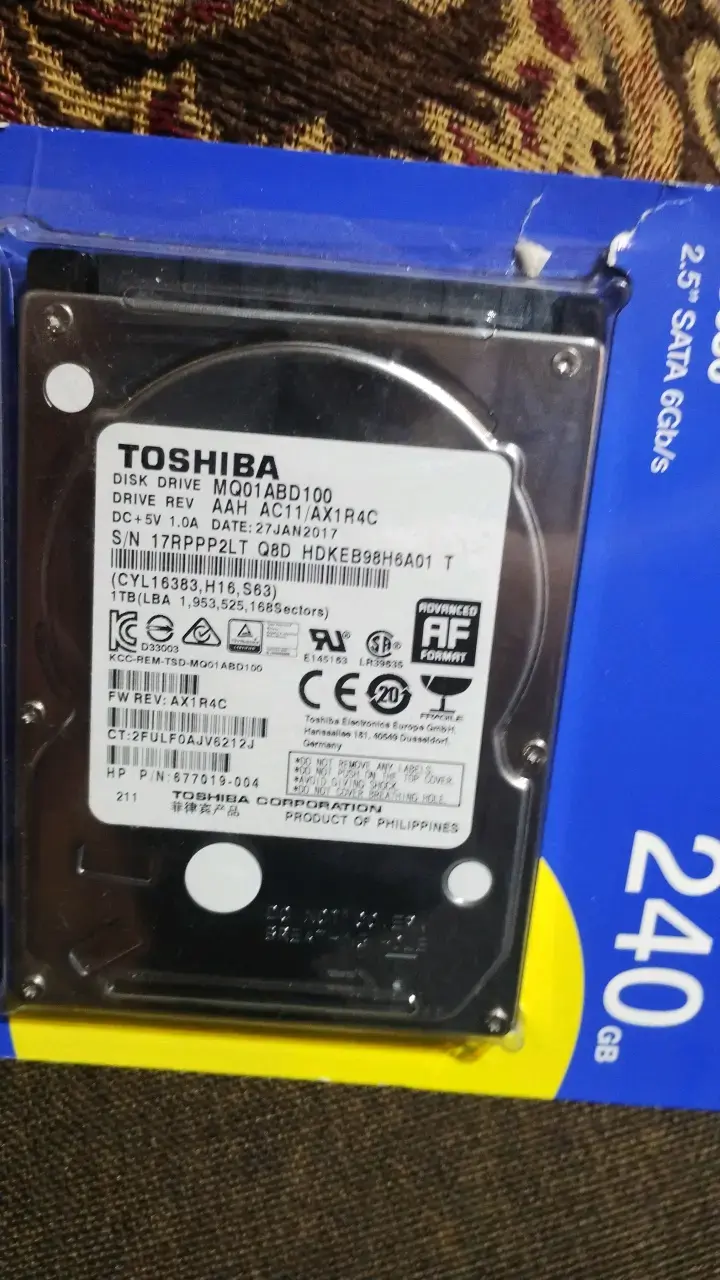 Disco Duro Toshiba 1TB 2.5'' SATA - 2