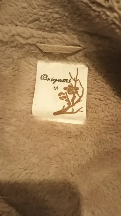 Chaqueta de invierno beige con forro de lana - miniatura 2