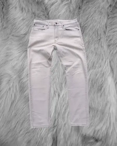 Jeans Levi's 501 blancos para hombre - miniatura 1