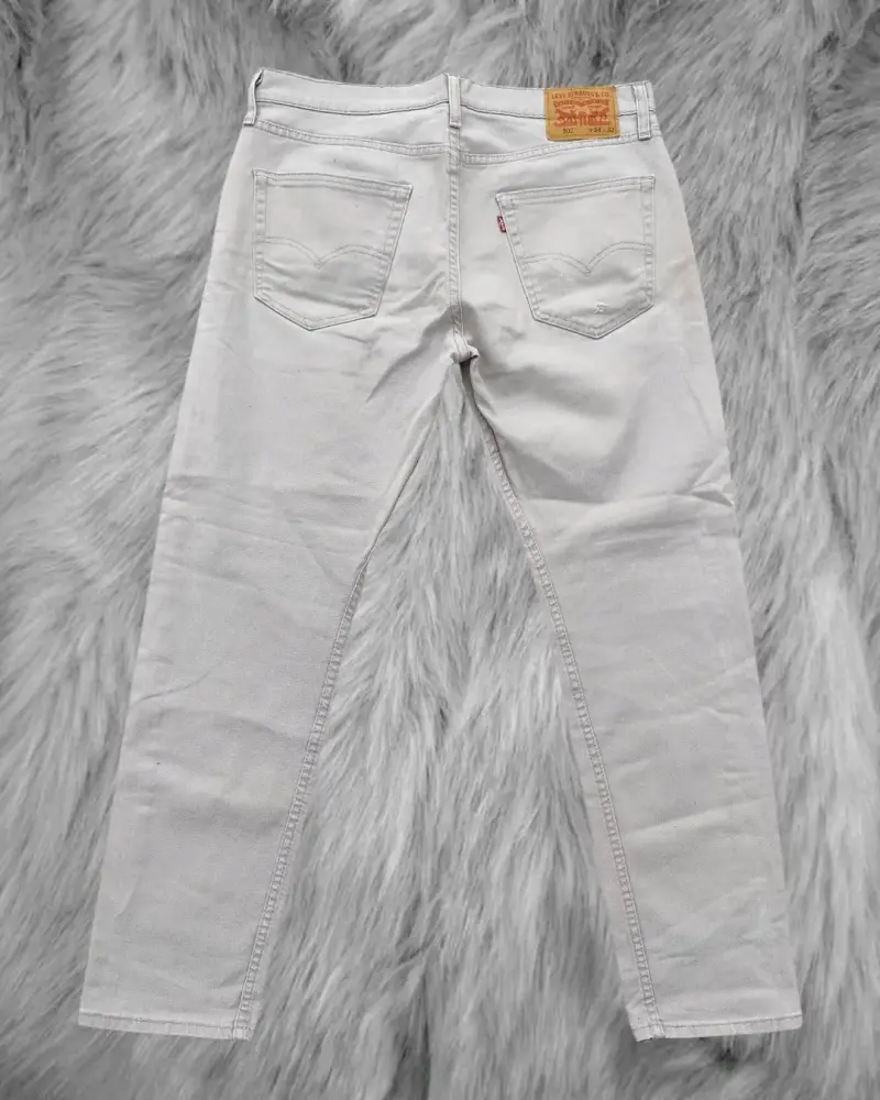 Jeans Levi's 501 blancos para hombre - 3
