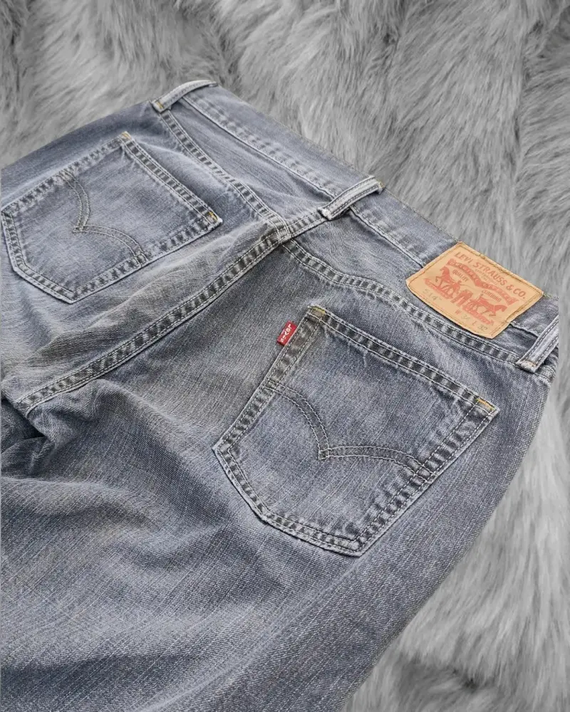 Jeans Levi's 501 clásicos azul desgastado - 3