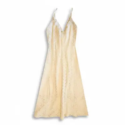 Vestido Largo Zara de Encaje Talla L Mujer - miniatura 2