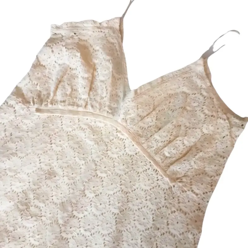 Vestido Largo Zara de Encaje Talla L Mujer - 3