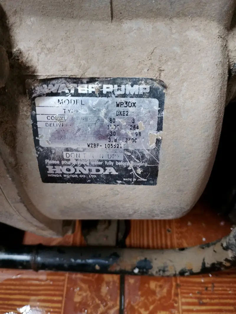 Bomba de agua Honda WP30X usada - 1