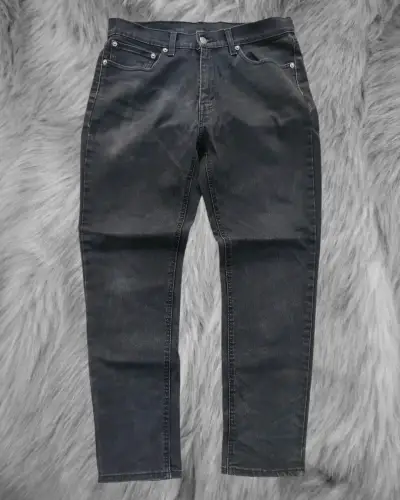 Jeans negros de mezclilla para hombre Levi's - miniatura 1
