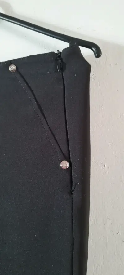 Pantalón negro elegante Cecilia Bolocco talla 38 - miniatura 3