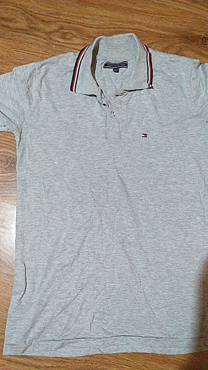 Polera Polo Gris Tommy Hilfiger