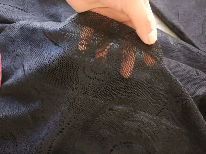 Kimono de encaje negro para mujer elegante - 3