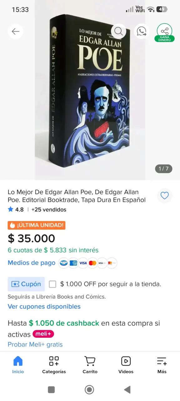 Libro Lo Mejor de Edgar Allan Poe Ilustrado - 6
