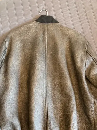 Chaqueta de cuero estilo bomber Zara - miniatura 2